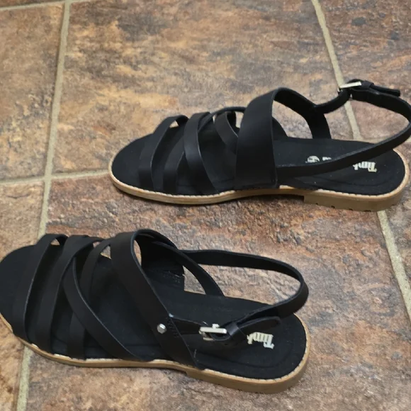 Timberland Black Strappy Sandals - Picture 6 of 8